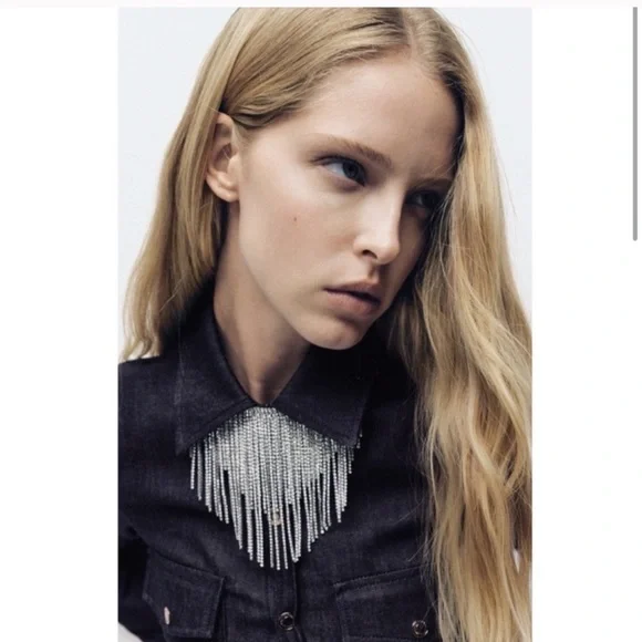 ZARA【NEW】JEWEL CASCADE NECKLACE ZARA Jewel Cascade Necklace